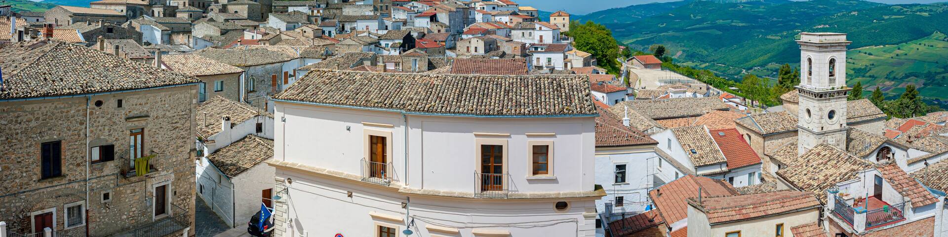 Panoramic view of Bovino. Apulia. Italy. Panoramic view of Bovino oldtown. Apulia. Italy