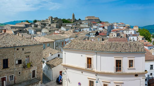 Panoramic view of Bovino. Apulia. Italy. Panoramic view of Bovino oldtown. Apulia. Italy
