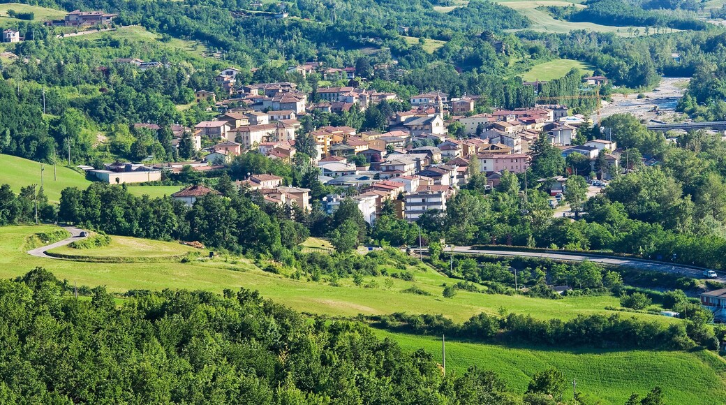 Panoramic view of Bettola. Emilia-Romagna. Italy.