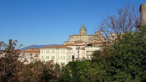 View of Atina, a village in province of Frosisone , Italy.