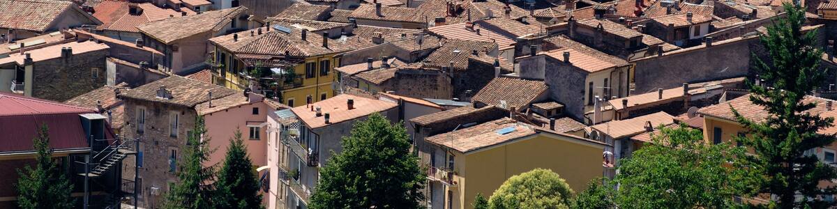 Antrodoco (Rieti, Lazio, Italy), panoramic view