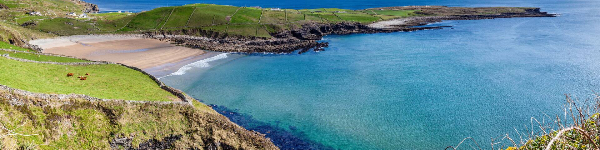 Overlooking Fintra Beach near Dunkineely County Donegal Ireland