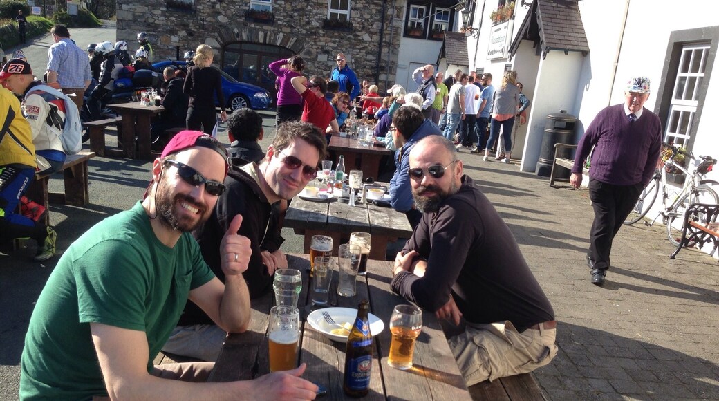 Well deserved pints after climbing Lugnaquilla.