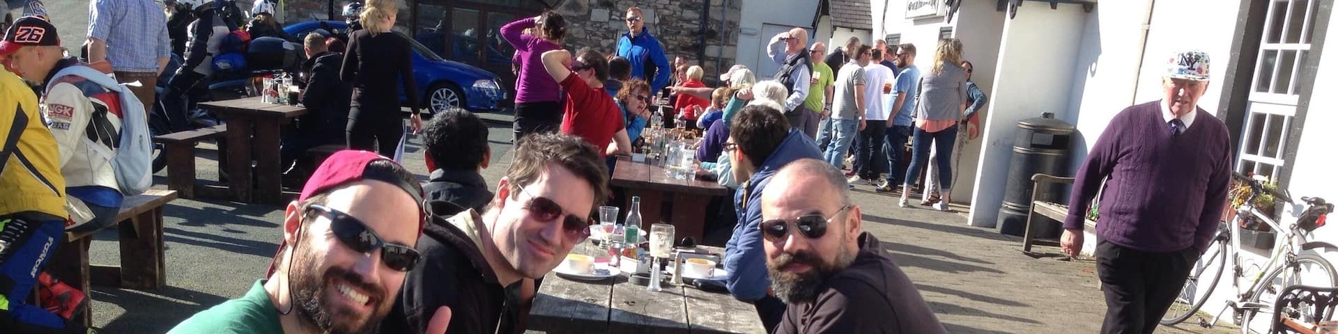 Well deserved pints after climbing Lugnaquilla.