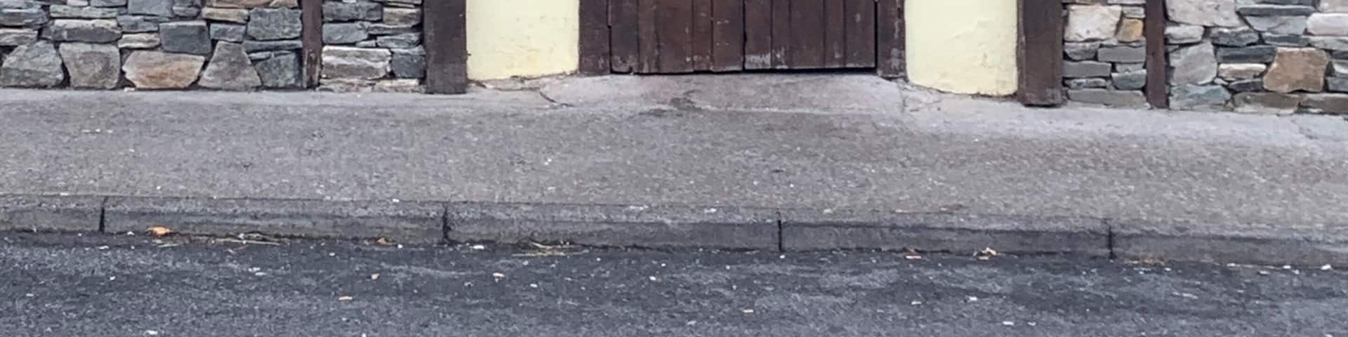 Found the Toland family bar on recent pilgrimage. It started to rain and the place wasn’t opened yet but nice to touch the old wood door and know we were kin