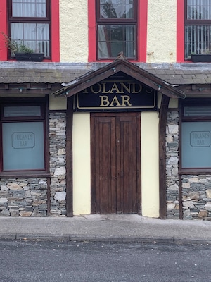 Found the Toland family bar on recent pilgrimage. It started to rain and the place wasn’t opened yet but nice to touch the old wood door and know we were kin