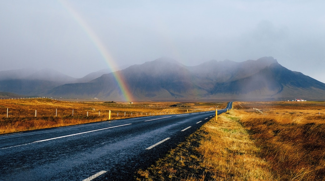 #OnTheRoad from Kirkjufell to Reykjavik, we were granted with one rainbow after the other. This road trip on road #1 was the best ever and we would go back in a heartbeat!