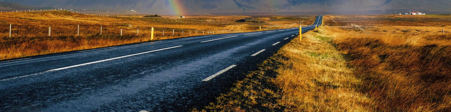 #OnTheRoad from Kirkjufell to Reykjavik, we were granted with one rainbow after the other. This road trip on road #1 was the best ever and we would go back in a heartbeat!