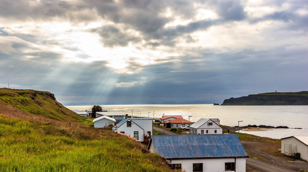 Beautiful Sunrise view at Drangsnes, Westfjords, Northwest Iceland