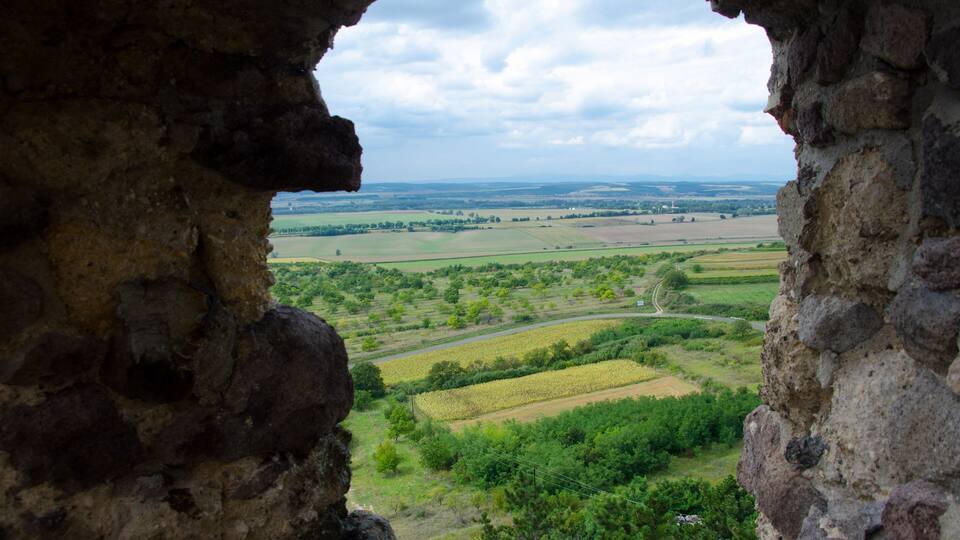 View from 13th century Boldogko castle in hungary