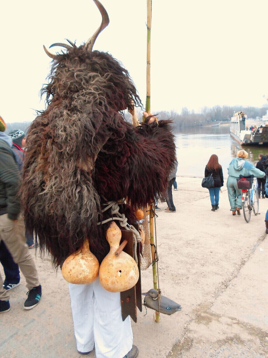 The central event of the Busójárás is the winter's funeral, which is performed by setting afloat a coffin in the middle of the Danube

Read more here!
www.endoftherainbow.net/blog/2014/3/7/the-demons-parade-mohacs-busojaras