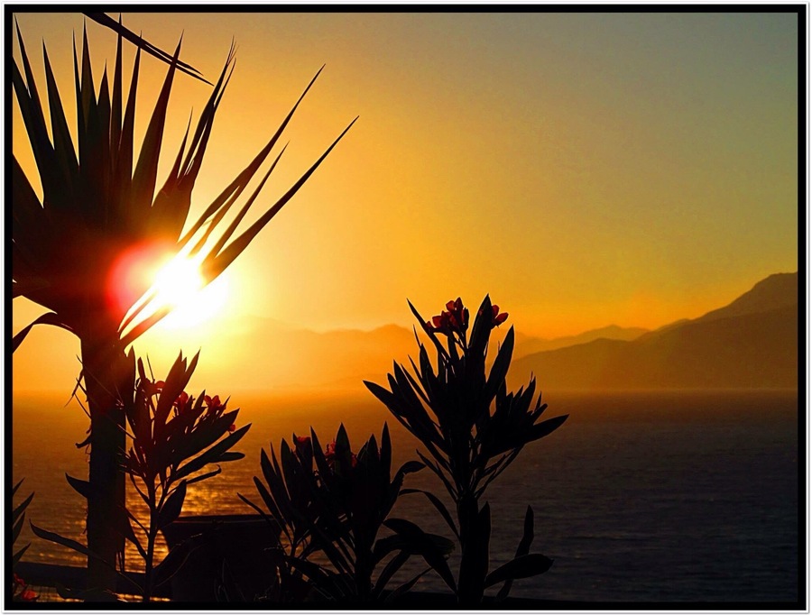 Sunset from Mystical View restaurant