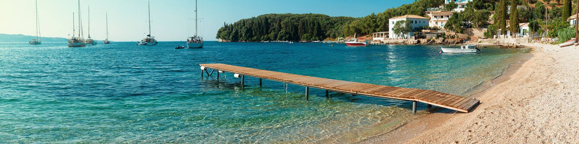 Beach in Kalami, Corfu