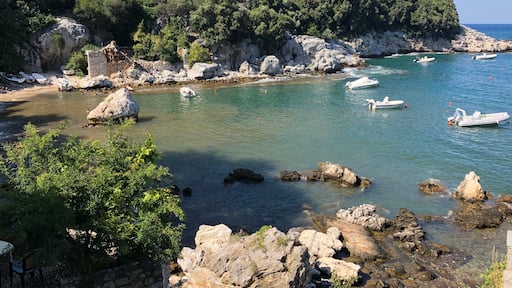 Damouchari
This is where some of the Mamma mia scenes were filmed ;)