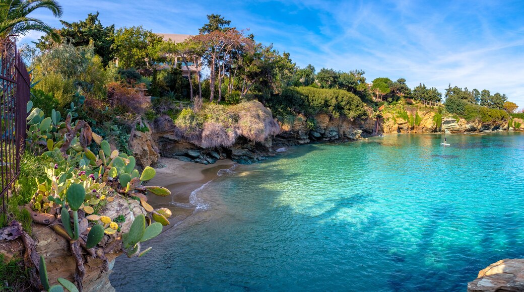 The small village with unique beaches and famous resort of Agia Pelagia, Heraklion, Crete, Greece.