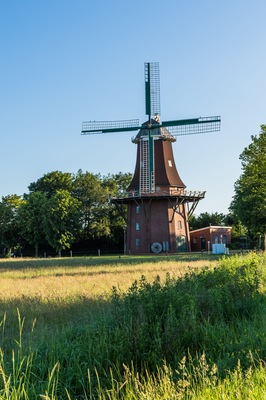 Sterrenbergsche Mühle, Galerieholländer, Upgant-Schott, Ostfriesland, Niedersachsen, Deutschland