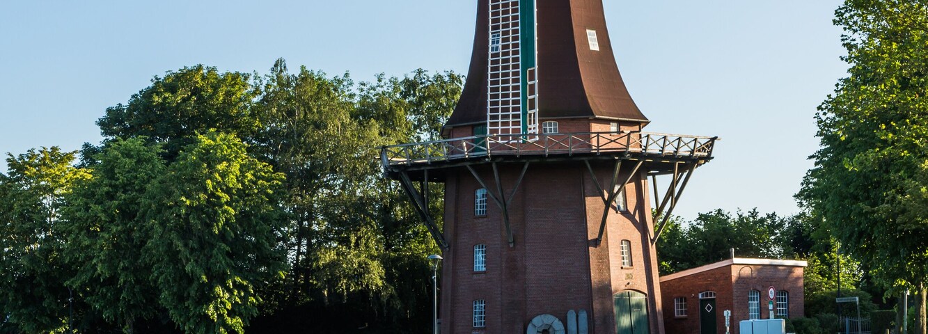 Sterrenbergsche Mühle, Galerieholländer, Upgant-Schott, Ostfriesland, Niedersachsen, Deutschland