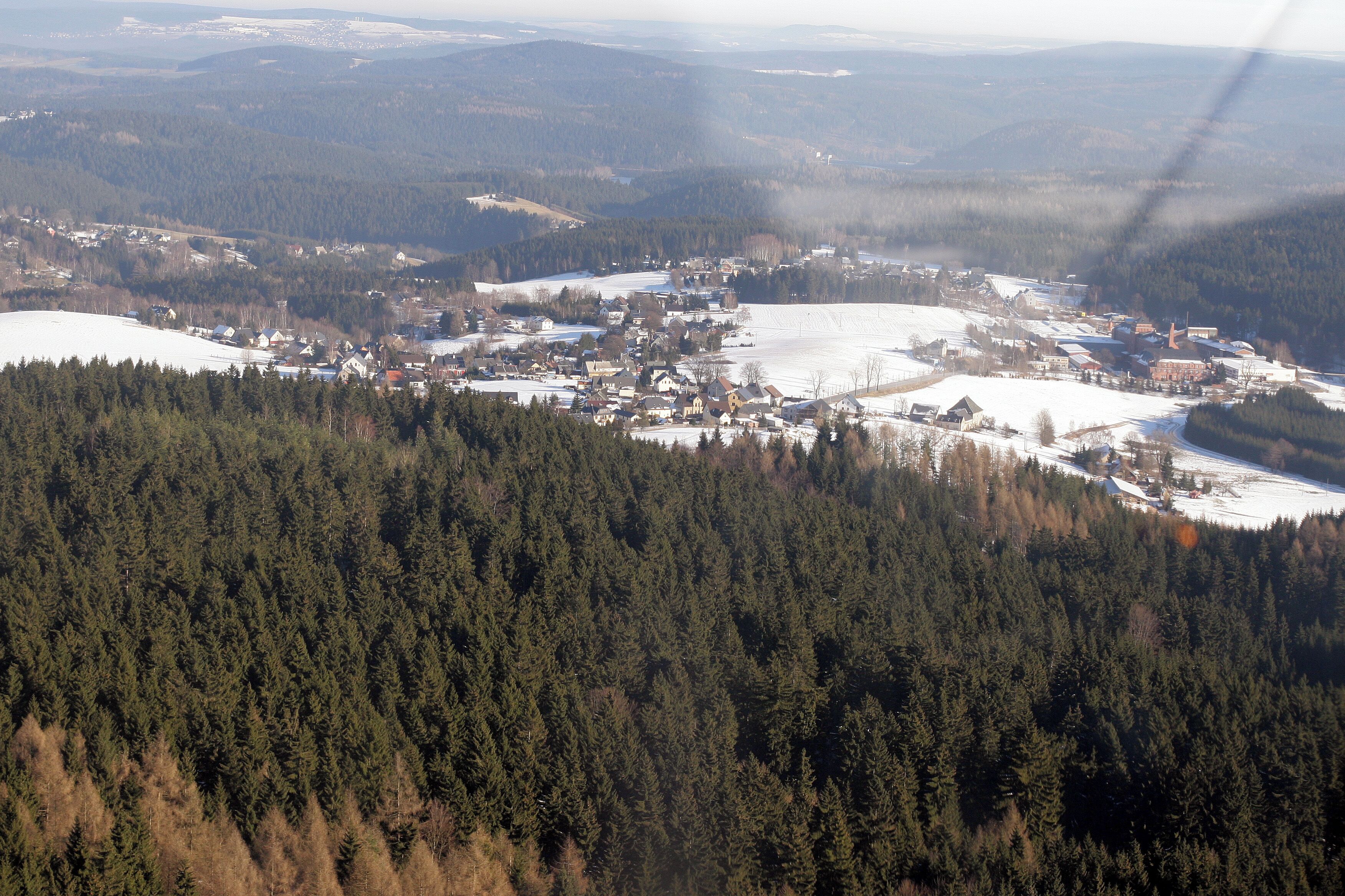 Neulehn und GEG Stützengrün Luftaufnahme