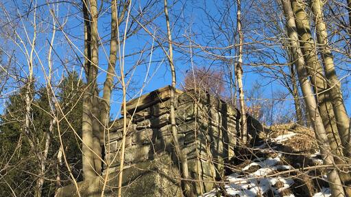 Brückenwiederlager des ehemaligen kleinen Stützengrüners Viadukt (2018)