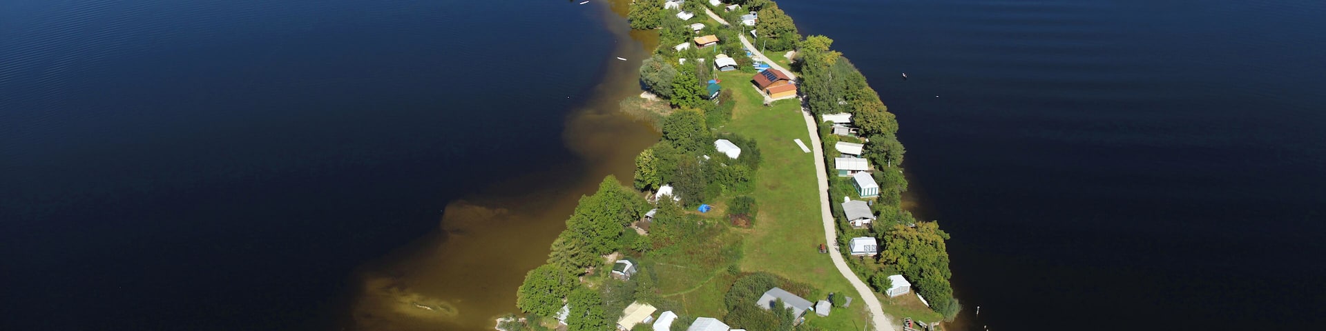 Luftbild der Insel Buchau im Staffelsee, Oberbayern