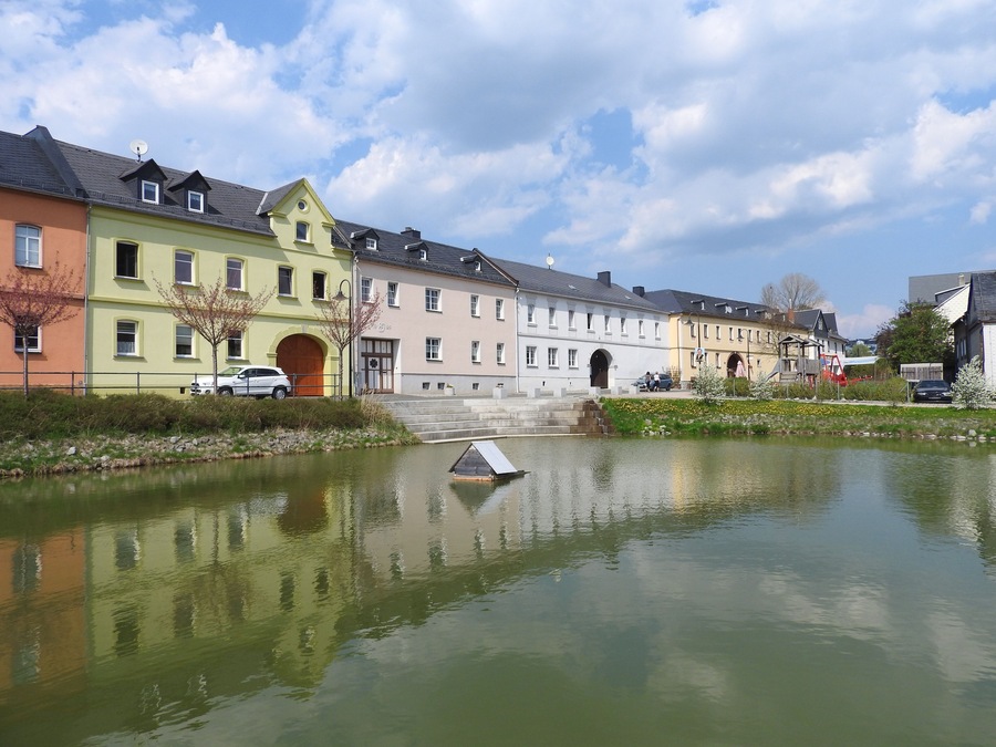Teich in Gräfenwarth, Thüringen