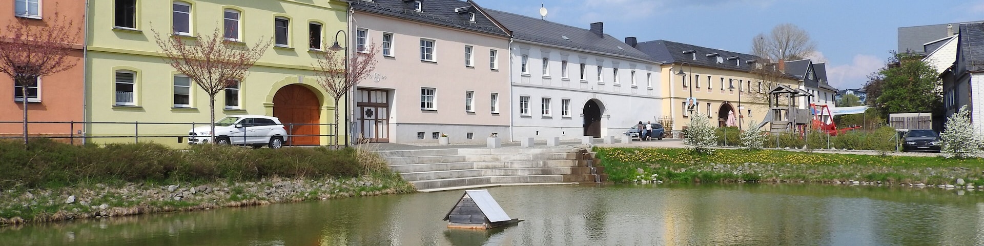 Teich in Gräfenwarth, Thüringen