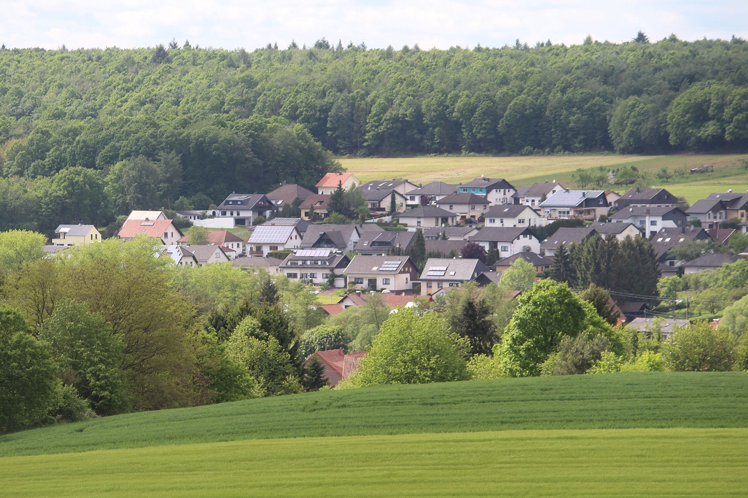Reisbach (Saarwellingen), view to Labach