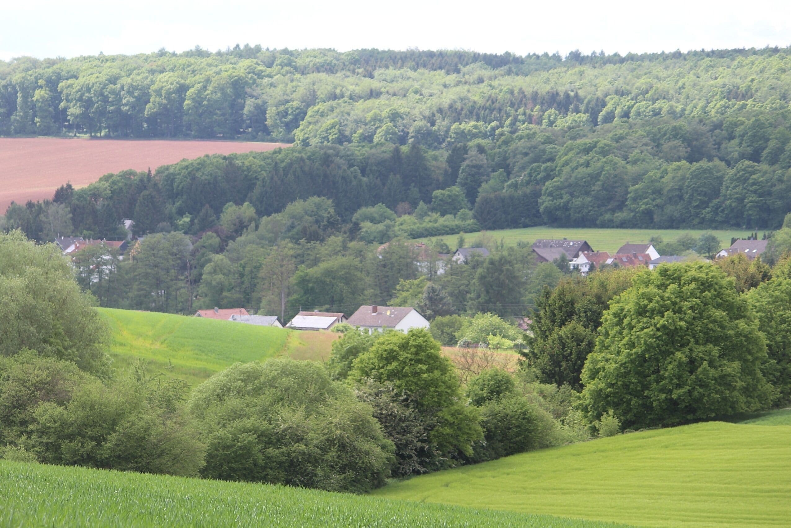 Reisbach (Saarwellingen), view to Labach