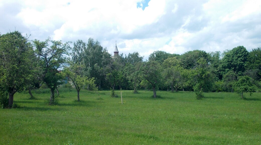 Meadow orchard near Posterstein castle (Altenburger Land district, Thuringia) in the Sprottetal protected landscape area