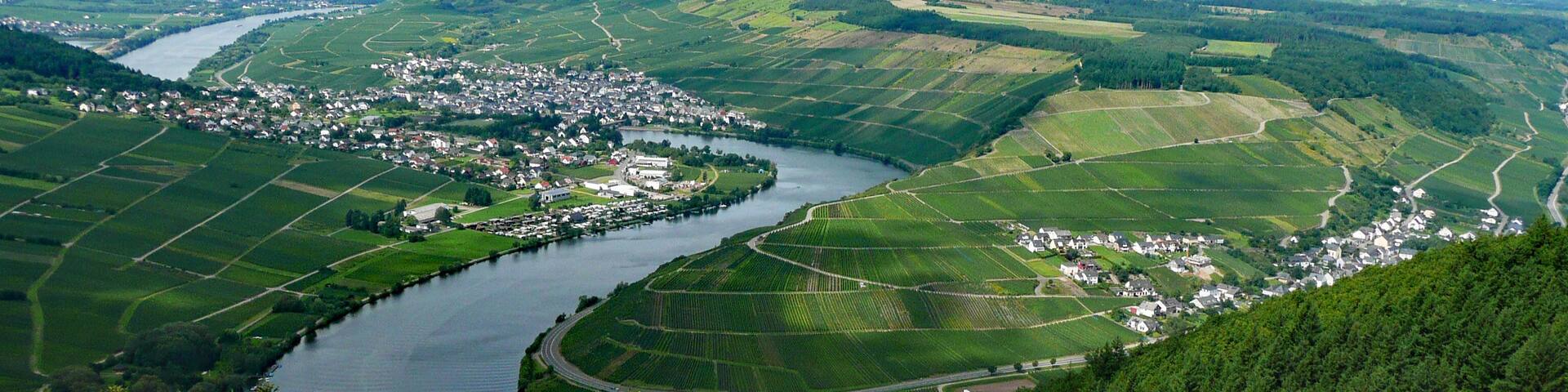 Moselschleife bei Pölich, Rheinland-Pfalz, Deutschland