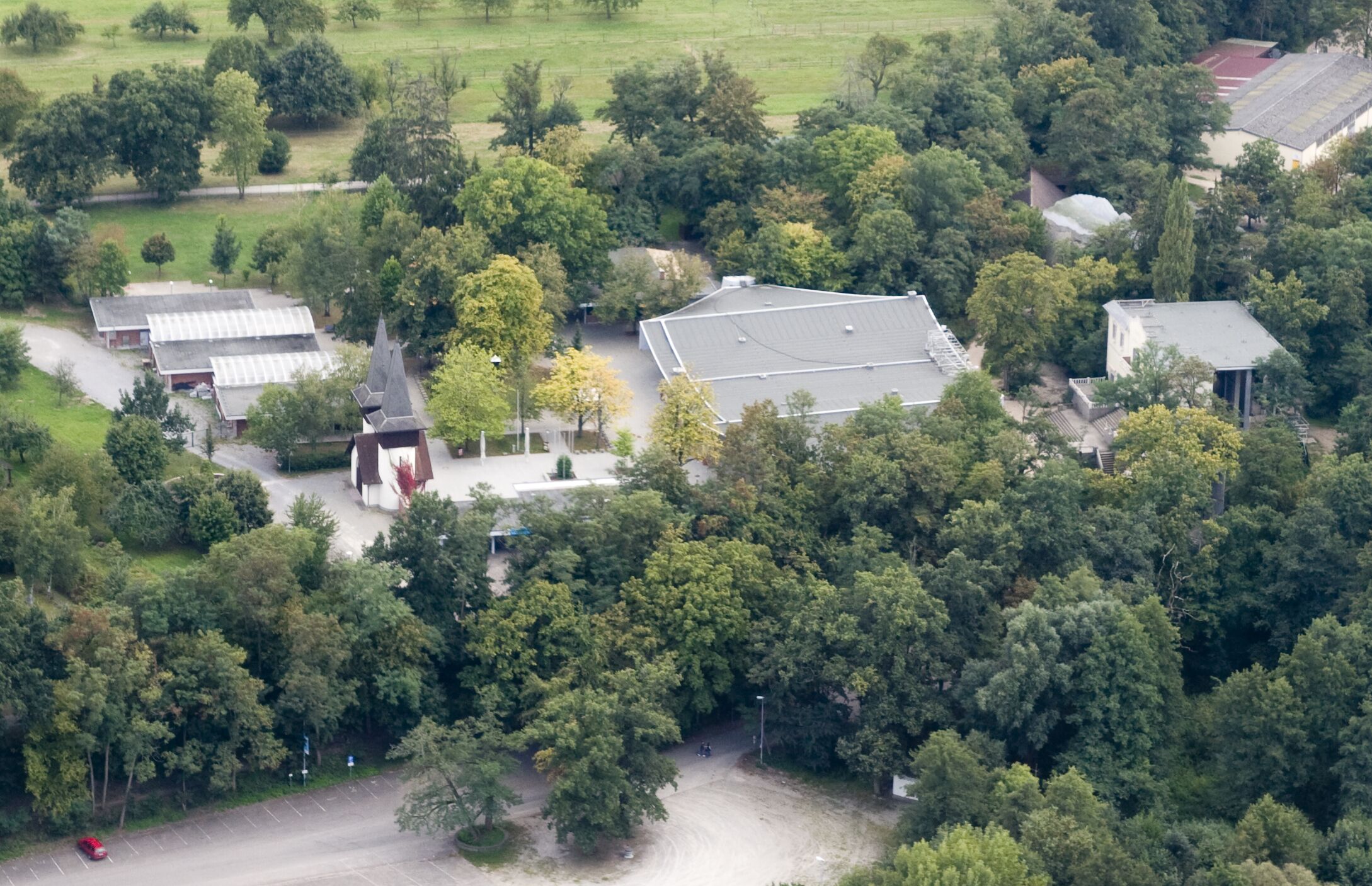 Gelände der Ötigheimer Volksschauspiele.