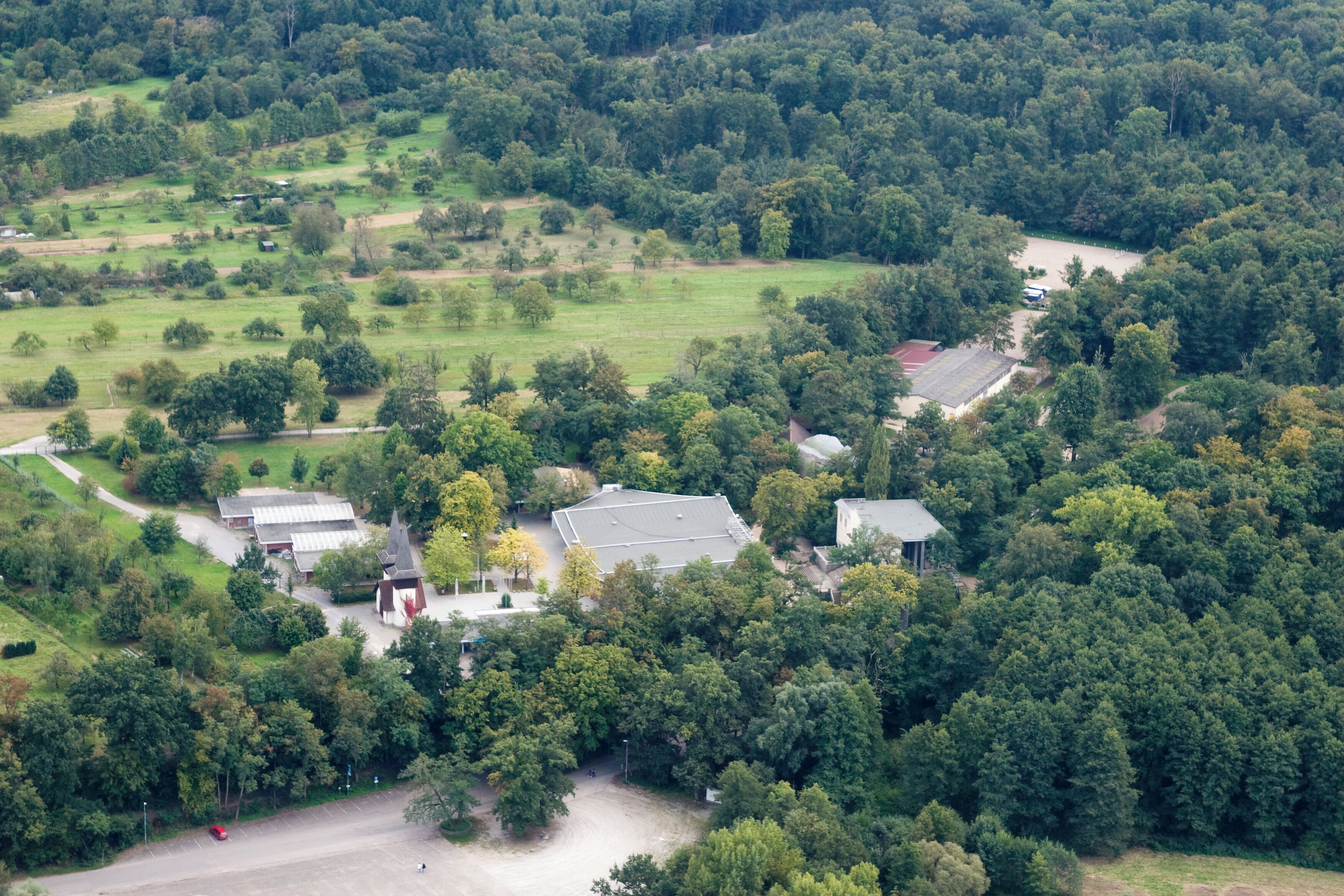 Gelände der Ötigheimer Volksschauspiele.