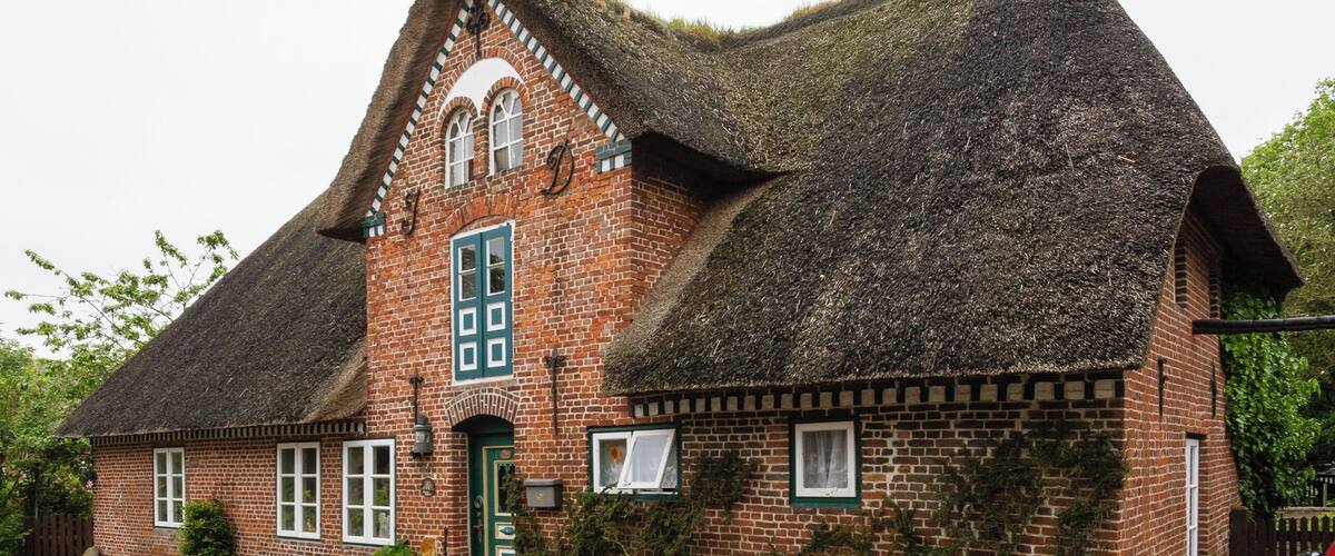 Designation: Uthland-Frisian house Location: Klintum House number: 161 Place: Oldsum, Collective municipality Föhr-Amrum, District Nordfriesland, Schleswig-Holstein, Federal Republic of Germany Object identification: 2667