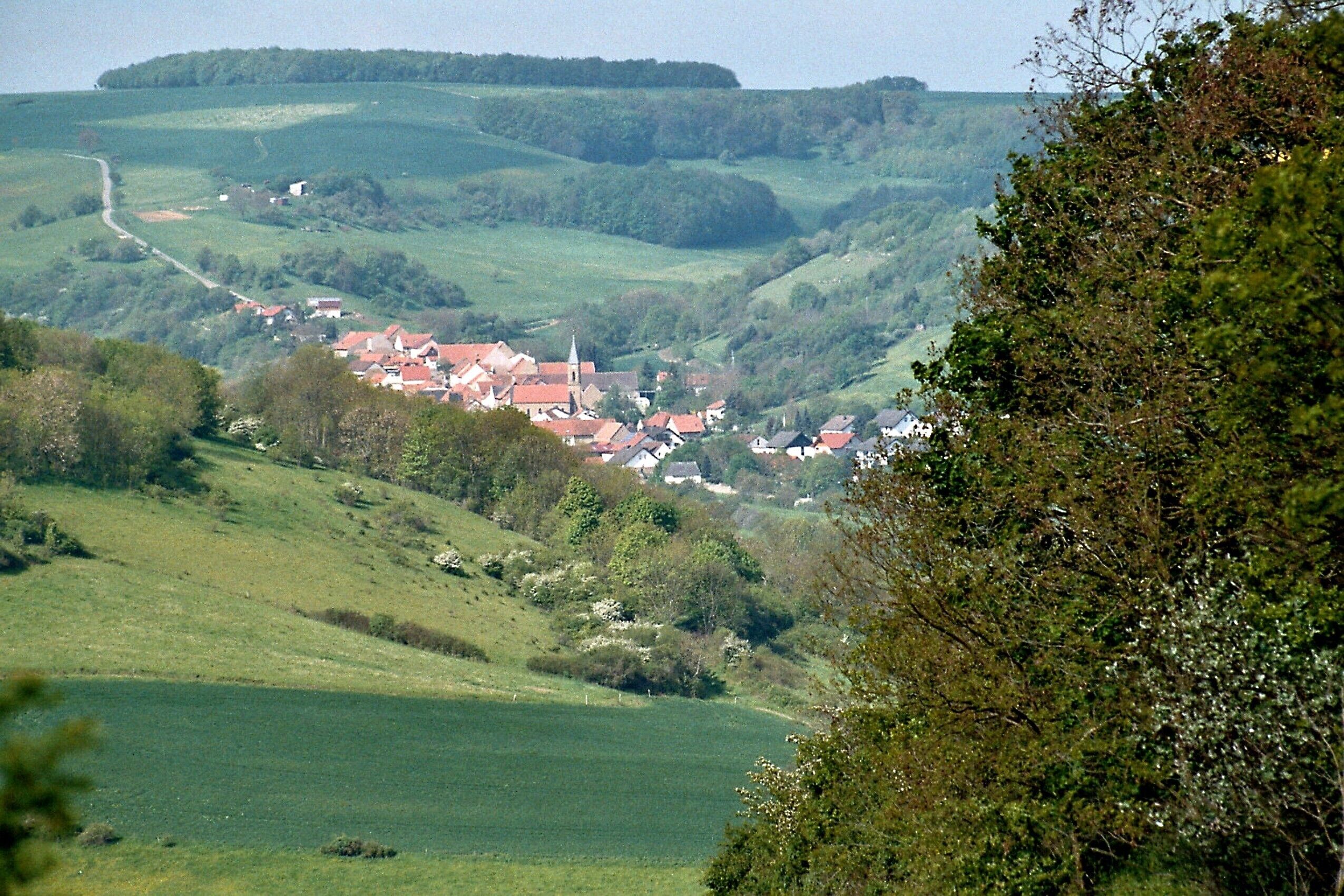 Moschellandsburg, view towards Unkenbach