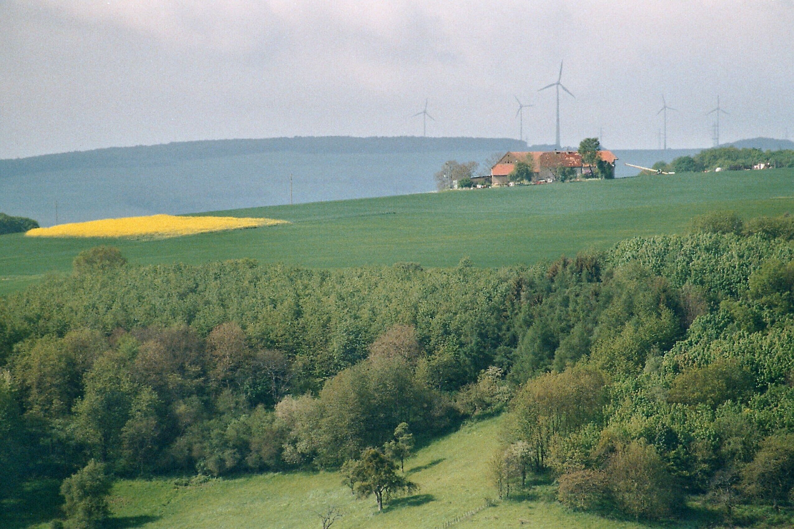 Moschellandsburg, view towards a farm