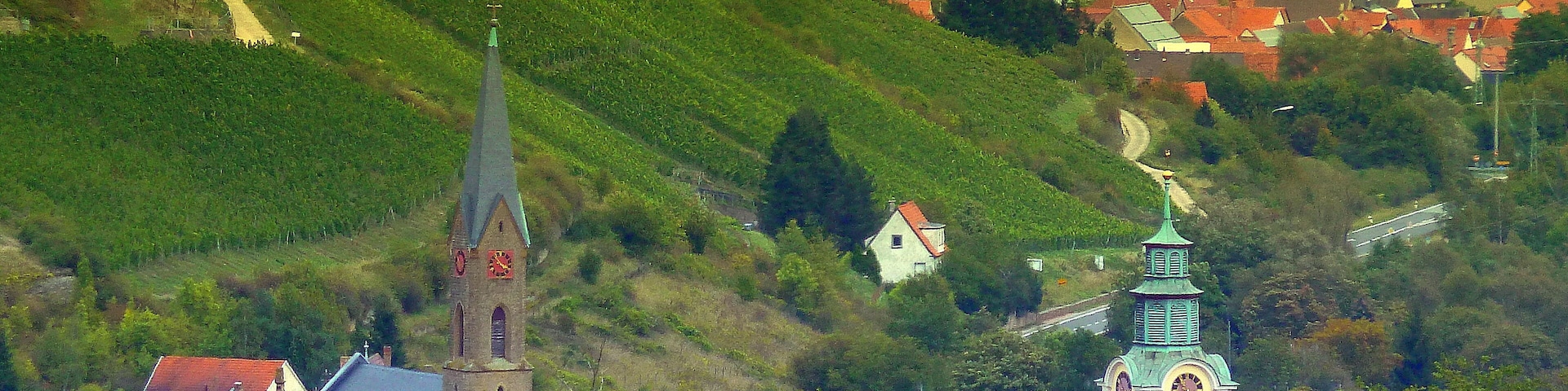 Die Kirchturmspitzen von Obermoschel