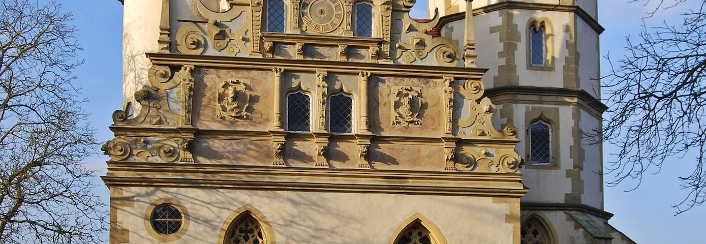Chapel of Liebenstein castle near Neckarwestheim, Baden-Württemberg.