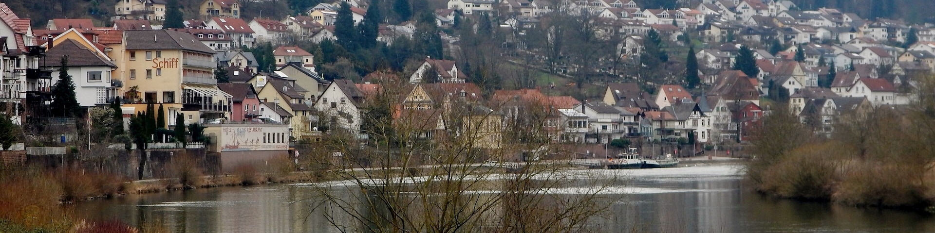 Beim 366 km langen Neckartalradweg: Neckarsteinach