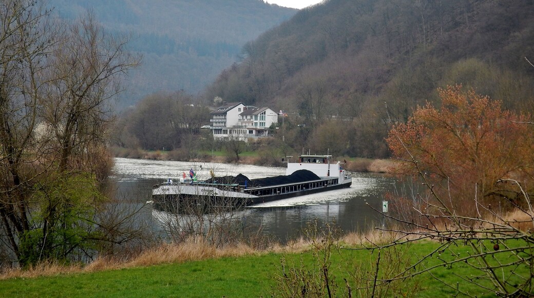 Beim 366 km langen Neckartalradweg: Hotel Terrassencafé Vierburgeneck