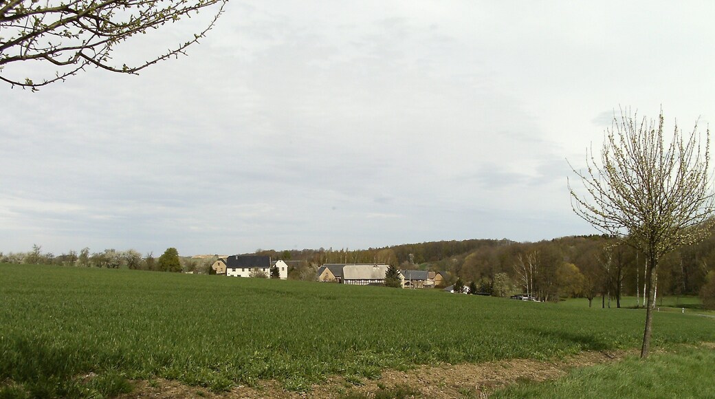 The village of Kolka from the south (Narsdorf, Leipzig district, Saxony)