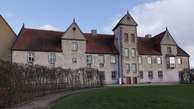 Blick auf das ehemalige Kloster Haydau in der Gemeinde Morschen in Hessen