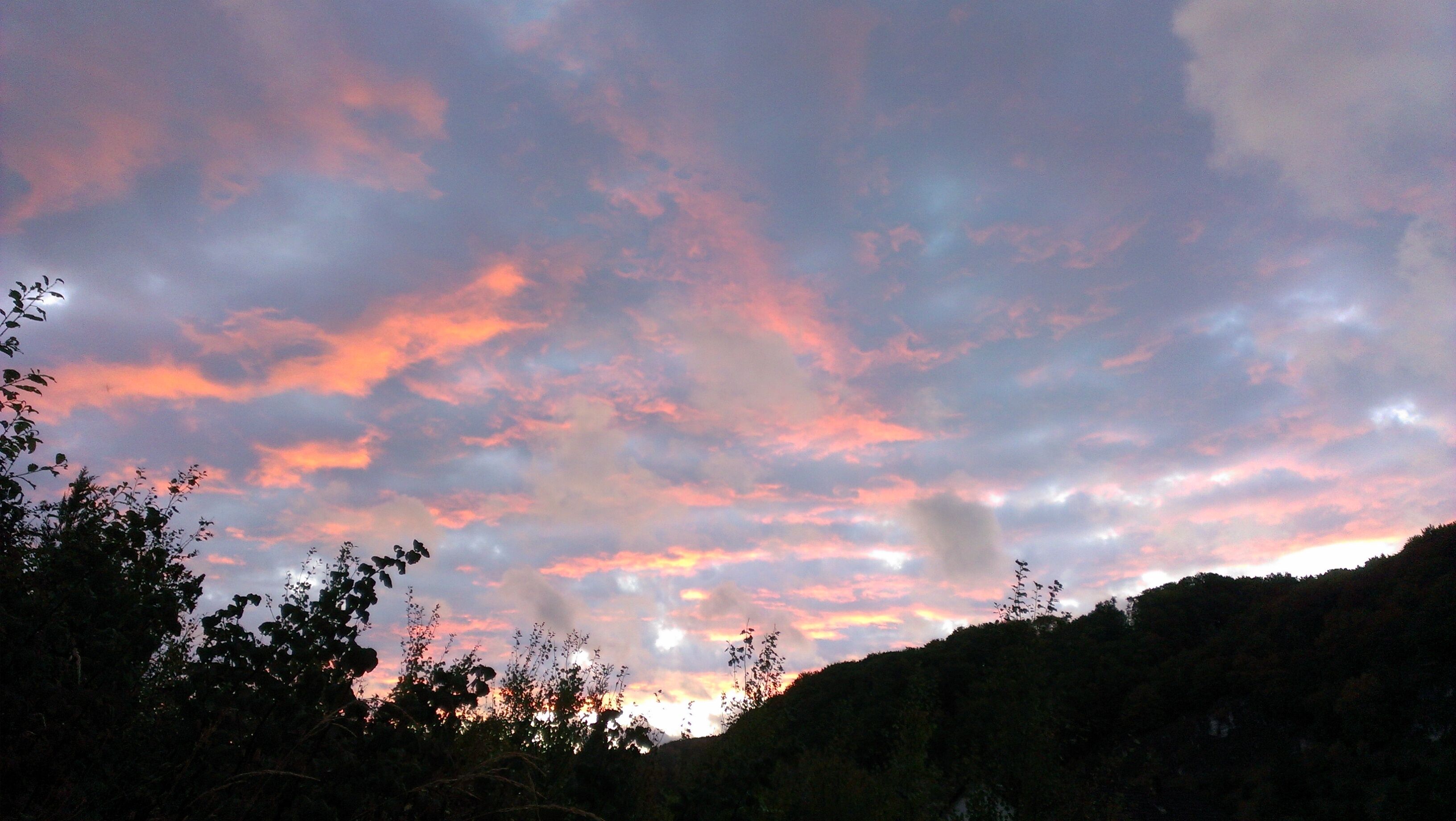 Nach dem Gewitter dieses prachtvolle Farbenspiel