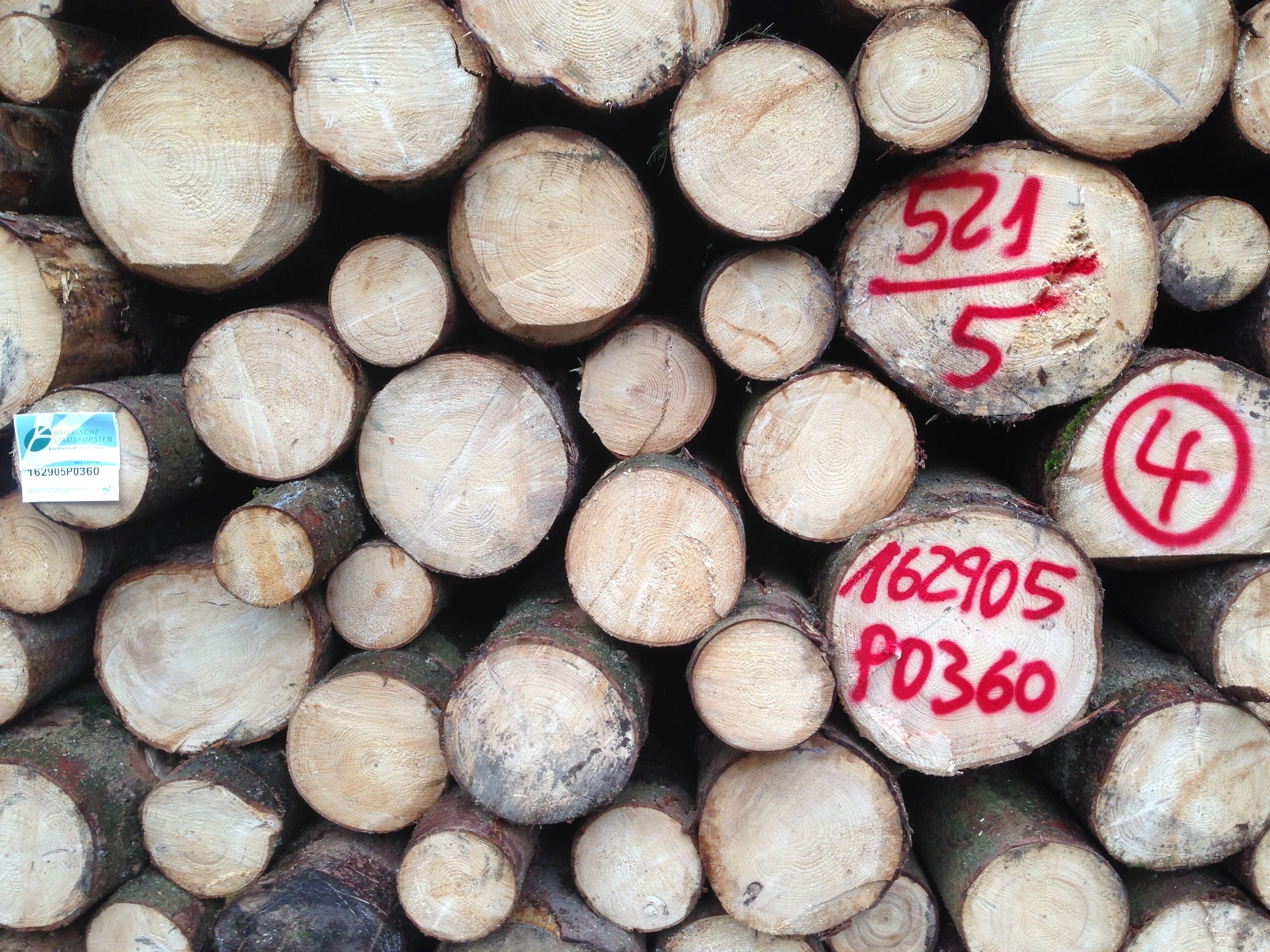 Holzpolter Beschriftung