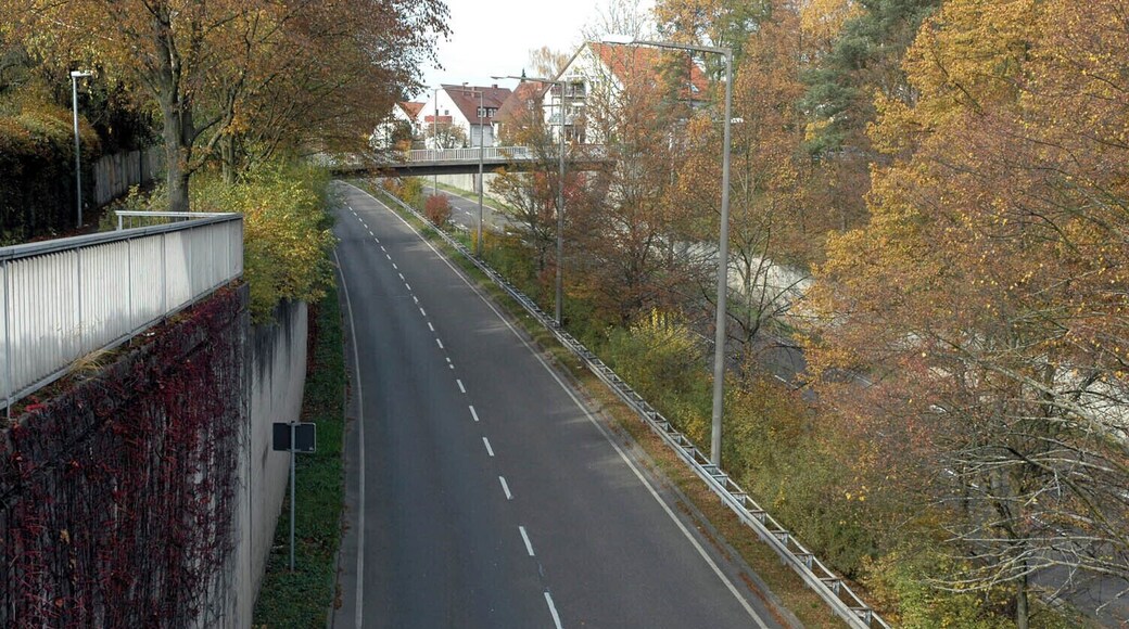 Peregrina street in Stuttgart-Sonnenberg near B 27.