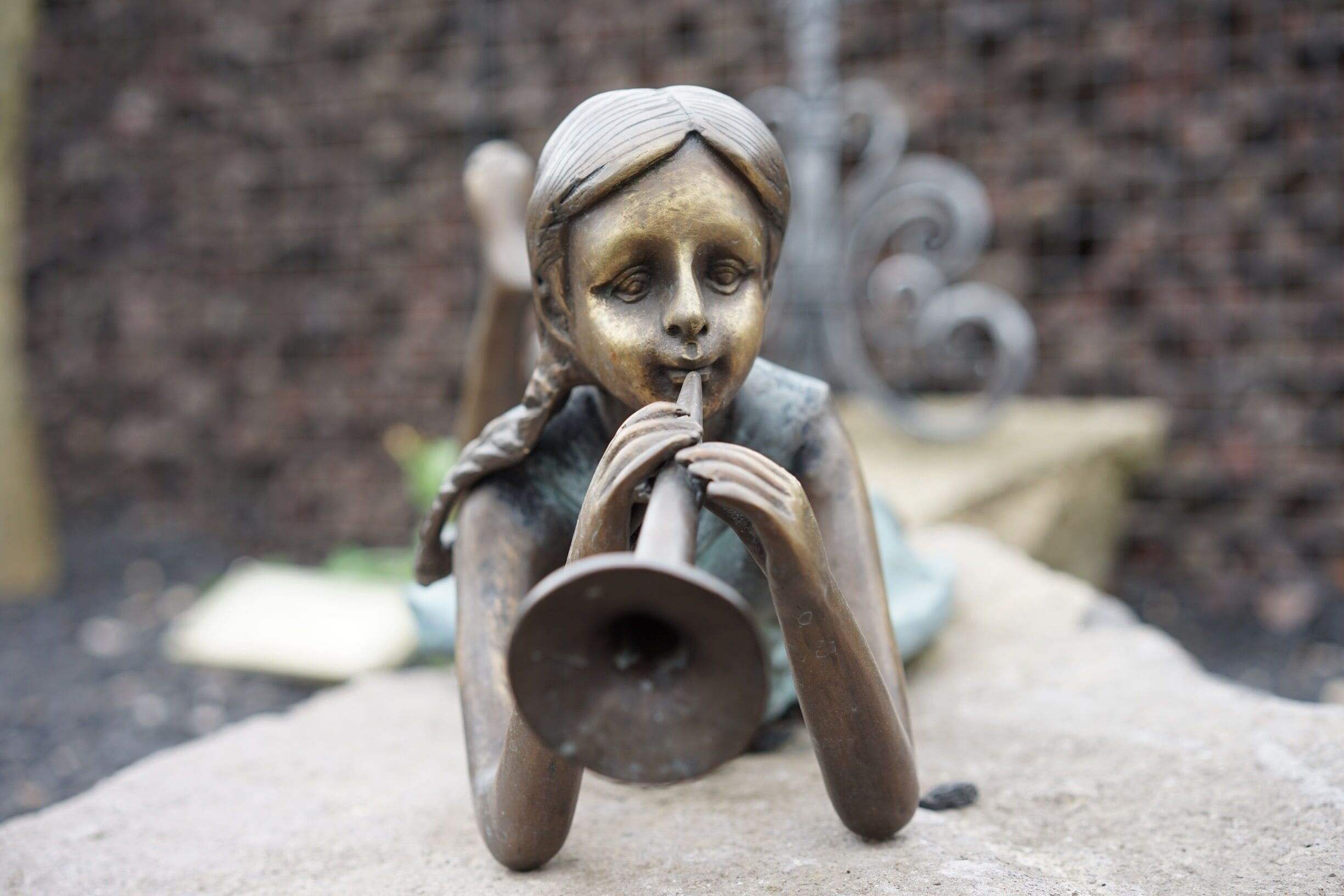 At the Abbey.
Metal works area.