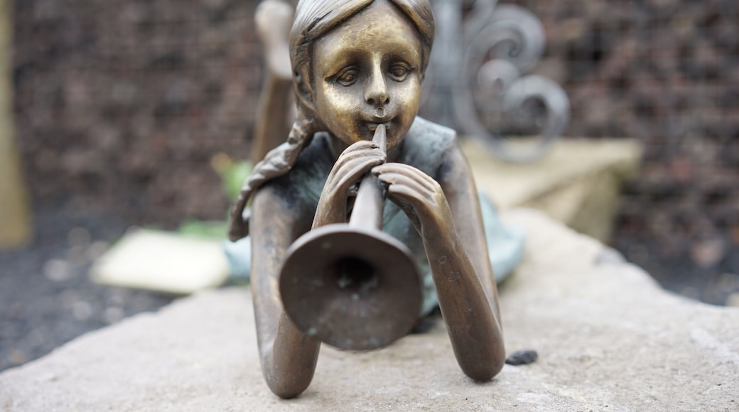 At the Abbey.
Metal works area.