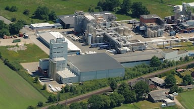 Reagens-Werk in Loxstedt Fotoflug vom Flugplatz Nordholz-Spieka ĂŒber Cuxhaven und Wilhelmshaven