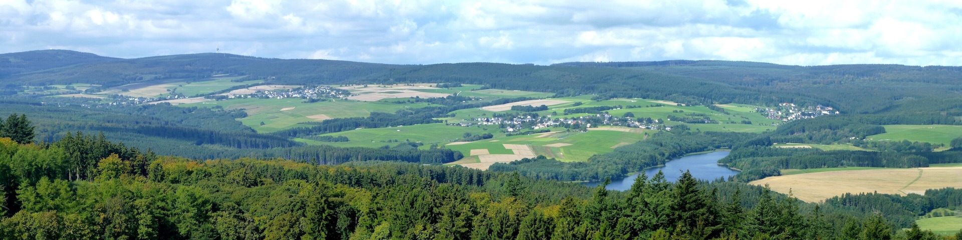 Allenbach, Wirschweiler, Sensweiler und Langweiler – von der Wildenburg aus gesehen