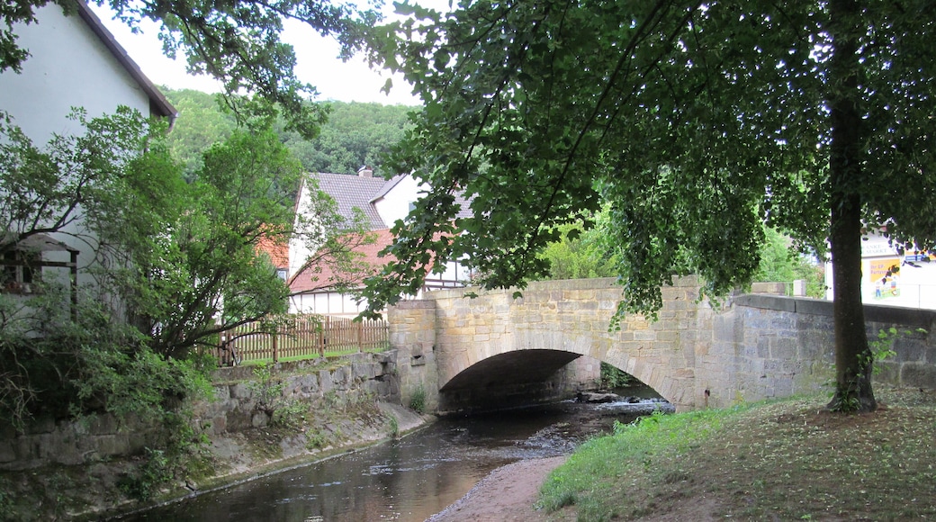 Brücke der Windhäuser Straße über die Losse in Niederkaufungen