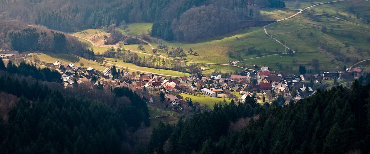 Sitzenkirch gesehen von der Ruine Sausenburg